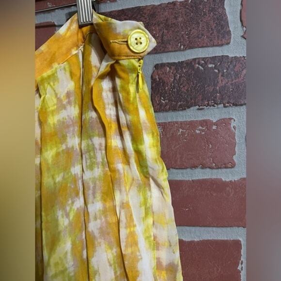 Who What Wear Yellow Pleated Midi Skirt - 22W - Picture 7 of 7
